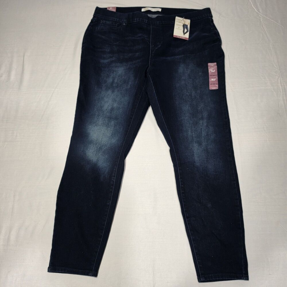 NWT Women's Signature Gold Levi's Strauss Pull-on Skinny Jeans Plus 22/W36|L30